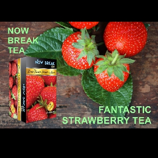 🍓🫖 Now Break Tea - Trà Đen Hương Dâu: Sự Kết Hợp Tuyệt Vời Giữa Trà Đen và Hương Dâu Tươi (đóng gói 20 bao thiếc riêng)