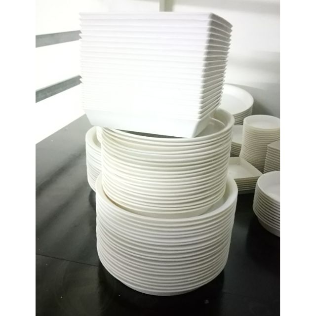 combo 20 đĩa tròn lót chậu nhựa trồng cây d27, 20 đĩa d23, 20 đĩa vuông v20