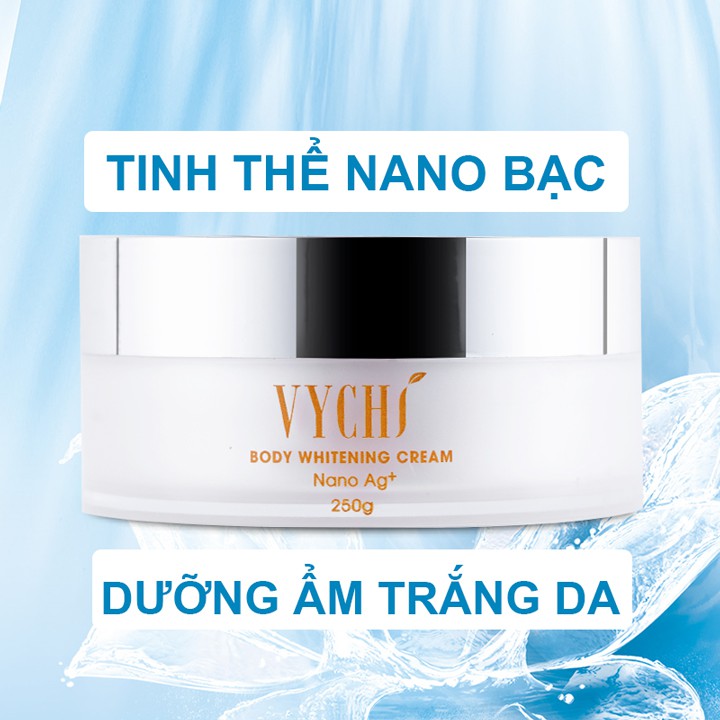 Combo 2 hộp kem body NANO BẠC 250gr - Kem dưỡng trắng da toàn thân, cấp ẩm cho da, không bắt nắng an toàn cho người dùng