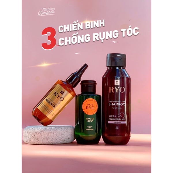 Dầu gội và tinh chất giảm rụng tóc RYO
