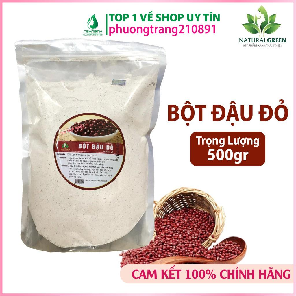 500GR bột đậu đỏ nguyên chất loại hạt nhỏ tắm trắng đắp mặt dưỡng trắng da, se khít lỗ chân lông, đều màu da