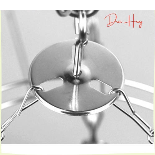 Móc kẹp tròn inox 304 phơi quần áo, Dù phơi đồ trẻ em bền chắc đẹp DUC HUY 99