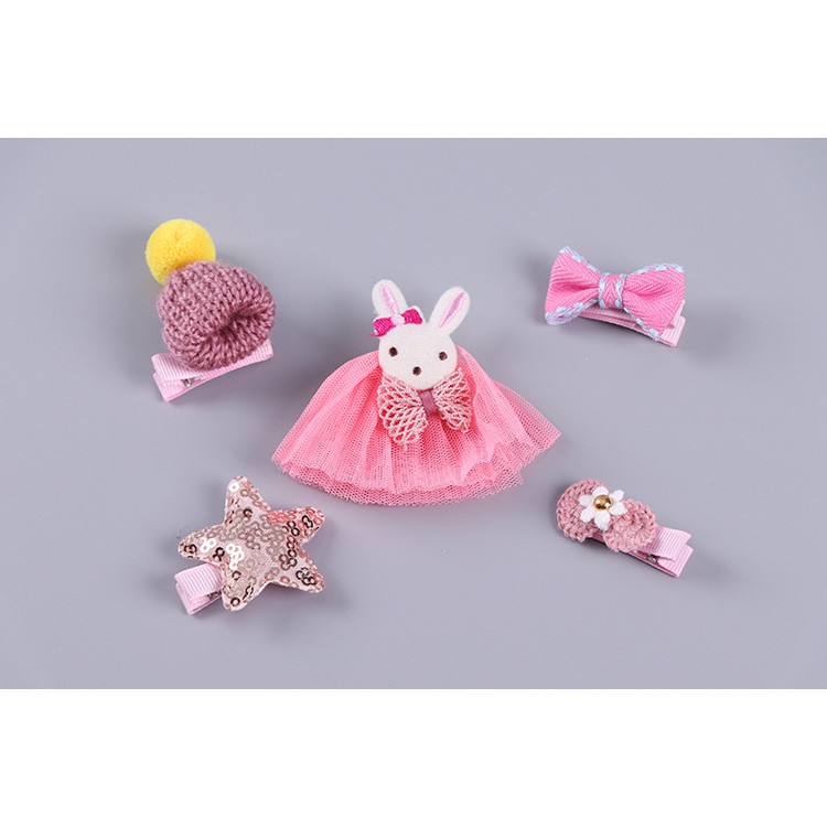 SET Kẹp Tóc 5 kiểu siêu yêu MS:KT11 - Hưng Long PC