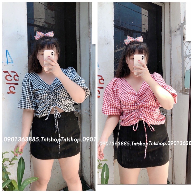 Áo Caro Rút From Rộng [ TNT Shop Bigsize 60kg - 90kg ] Ảnh thật 100%