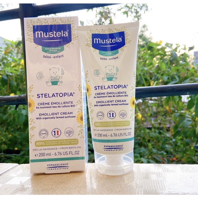 Mustela Kem Dưỡng Da Chàm Thể Tạng (Viêm Da Cơ Địa) Stelatopia Emollient Cream 200ml