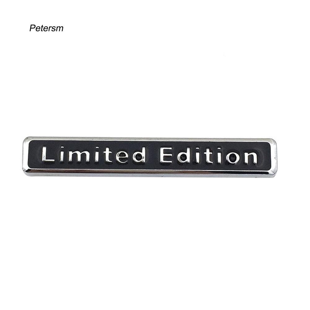 Miếng dán trang trí xe hơi bằng kim loại in chữ Limited Edition