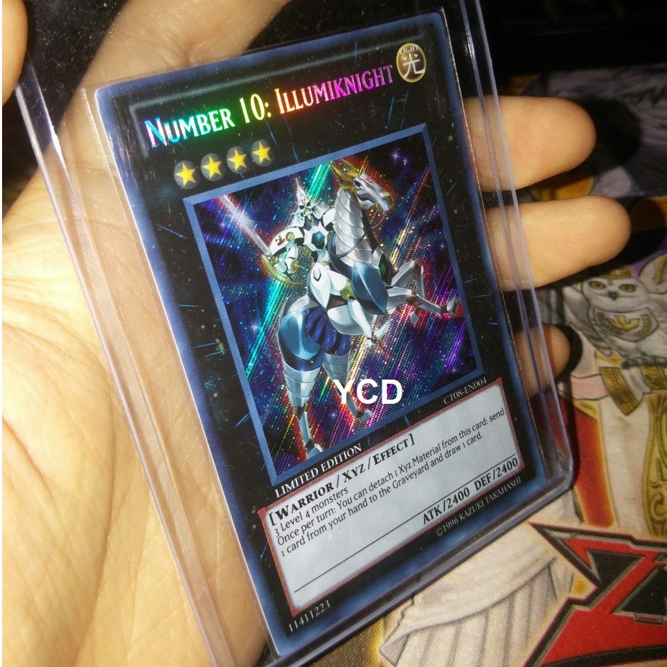 Thẻ bài yugioh chính hãng Number 10: Illumiknight – Secret Rare
