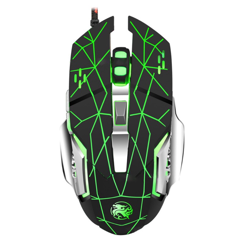 Professional Wired Gaming Mouse 4000DPI Mute Computer Mechanical Mouse with RGB