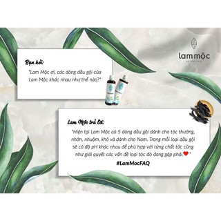 Dầu gội bồ kết Lam Mộc - tóc nhờn