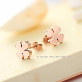 Bông tai Cỏ bốn lá TiTan không đen