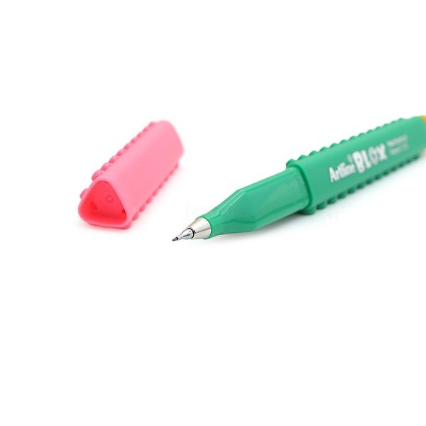 Bút chì bấm kim Artline Stix KTX-7050 - Needle Tip 0.5mm - Mẫu 2 (Xanh lá/ Hồng - Green/ Pink)