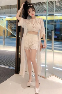 Bộ len đi biển siêu cute