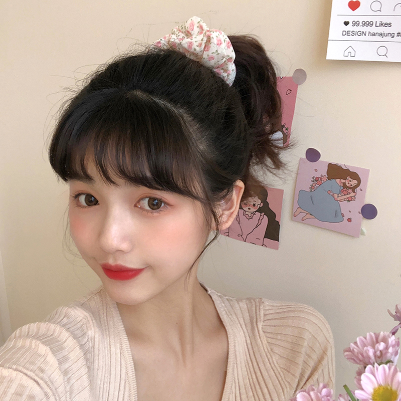 Buộc Tóc In Hoa Chất Liệu Chiffon Họa Tiết Hoa Thời Trang Cho Nữ