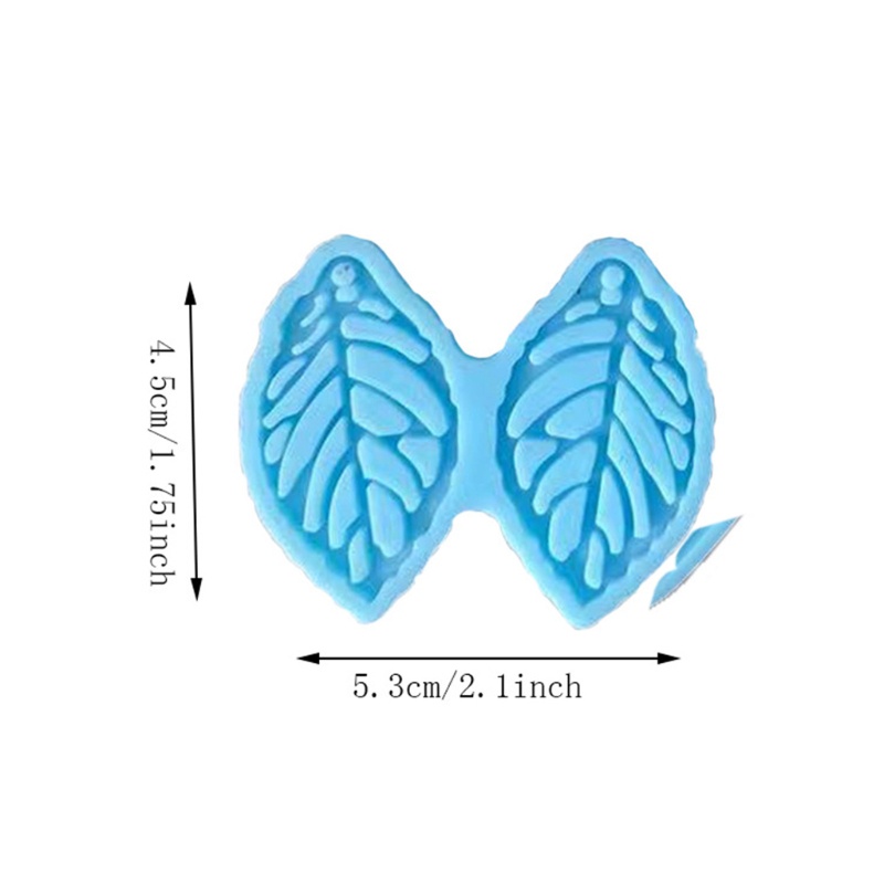 Khuôn Làm Móc Khóa Hình Hoa Lá / Trái Tim Bằng Nhựa Resin DIY