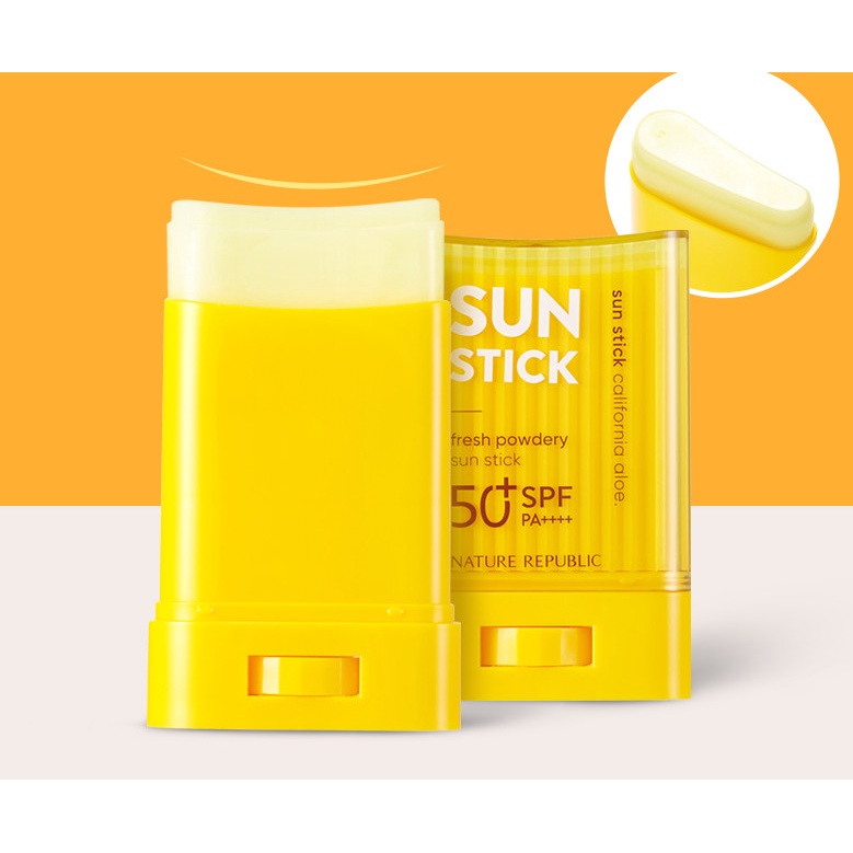 Sáp Chống Nắng Nature Republic California Aloe Fresh Powdery Sun Stick SPF50+PA+++ 24g