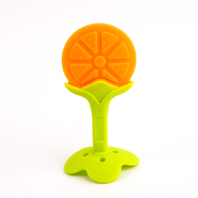 Đồ Chơi Nhai Gặm Hình Trái Cây Bằng Silicone Cấp Thực Phẩm Cho Bé