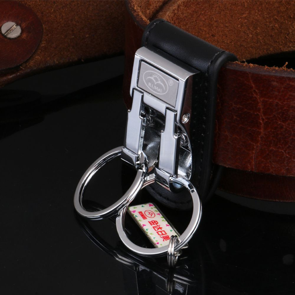Móc khoá dây nịt da thật có thể tháo rời