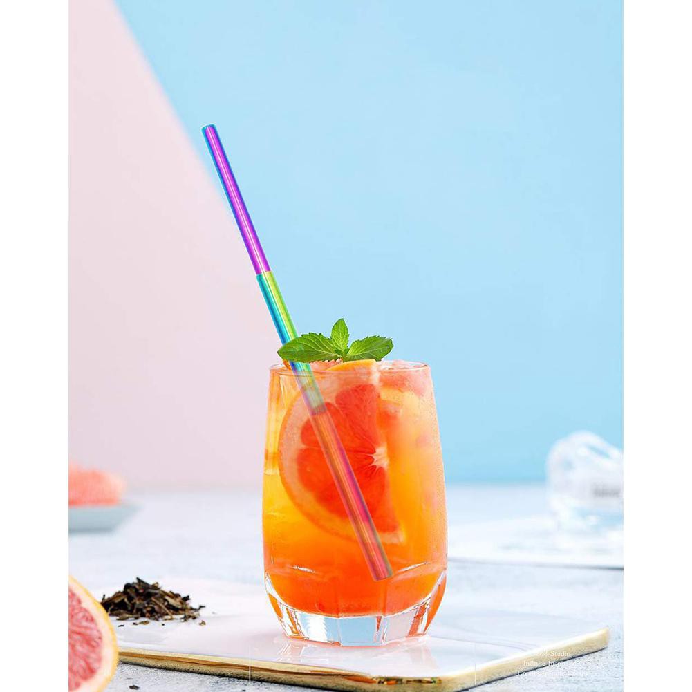 Ống hút bằng thép không gỉ có thể sử dụng nhiều lần kèm vỏ bảo vệ