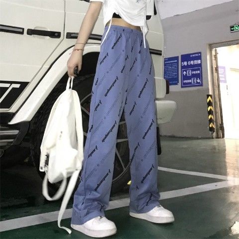 Quần Thể Thao Ống Rộng Phong Cách Hàn Quốc Mới Cho Nữ