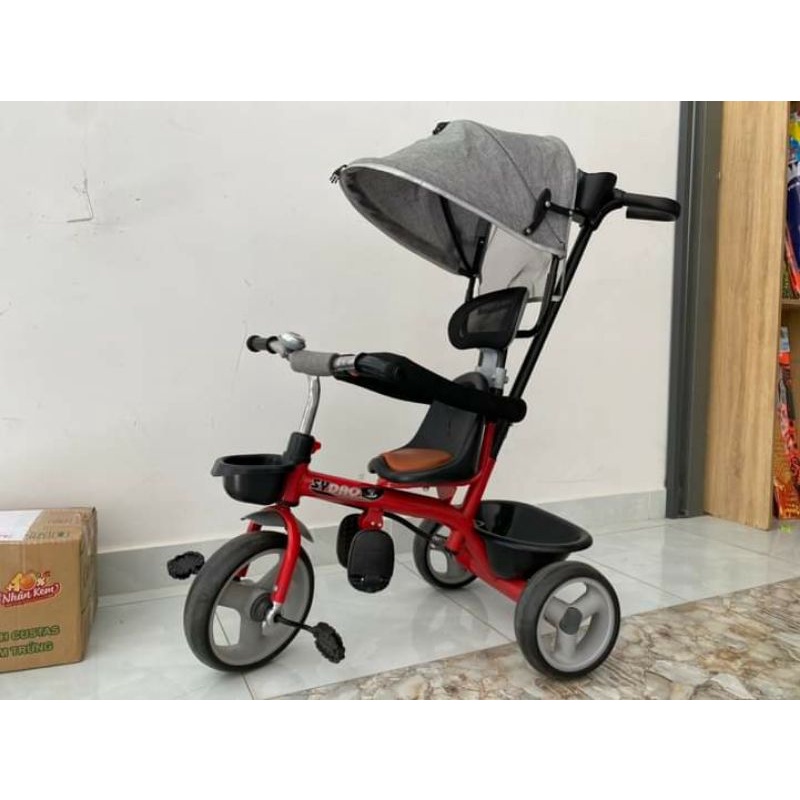Xe ba bánh có cán đẩy hàng cao cấp cho bé 1-5 tuổi