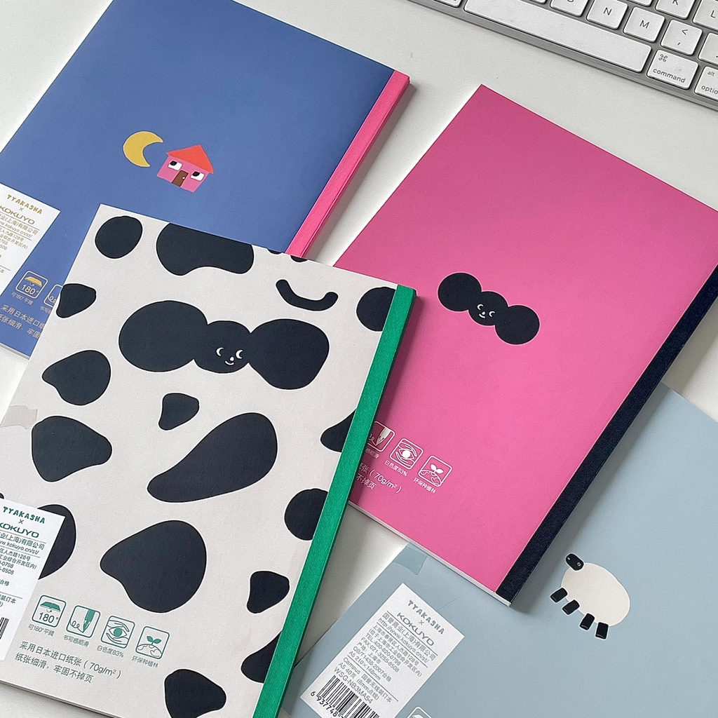 Sổ Tay KOKUYO TYAKASHA Phiên Bản Giới Hạn 4 Notebooks Không Dây Bound A5 B5 Năm 2022