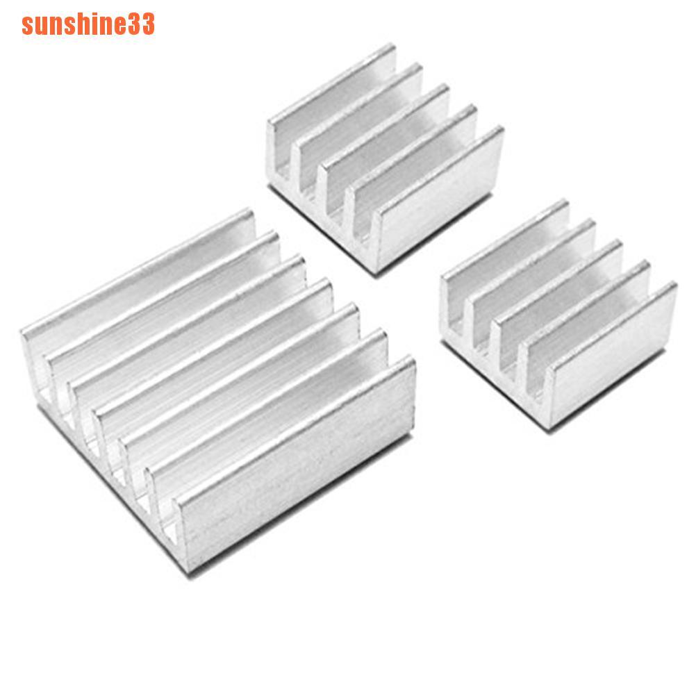 Aluminum Heatsink x3pcs - Protect OverClocking Raspberry Pi 2 & Model B