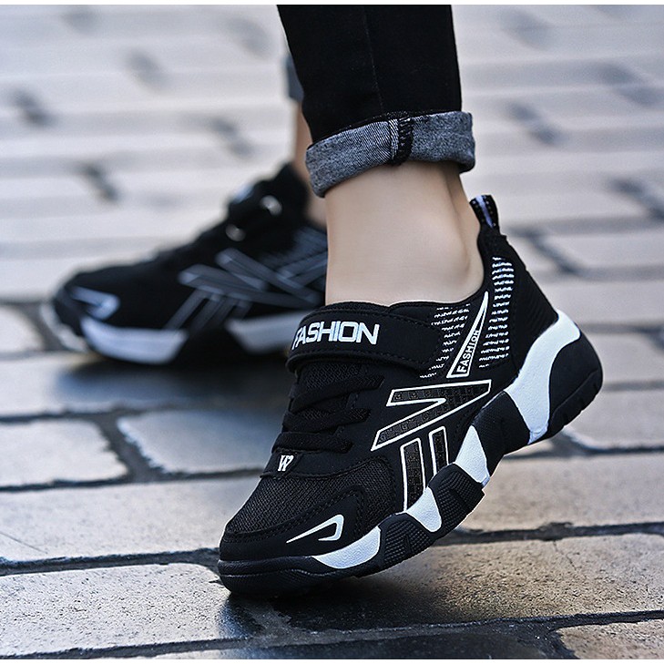 Giày thể thao trẻ em siêu nhẹ thoáng khí 2021 size 30-37 - giày sneaker bé trai