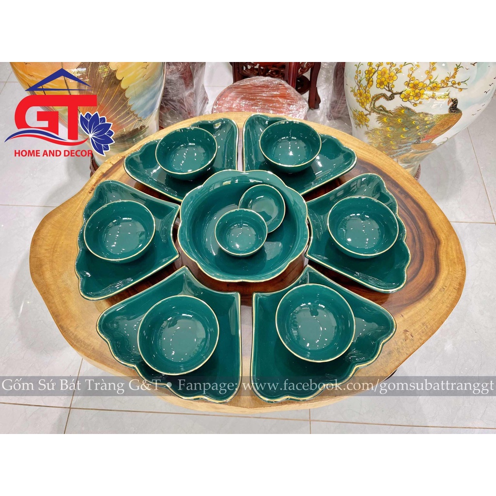 [Ảnh thật] Bộ mặt trời xanh cổ vịt vẽ vàng kim