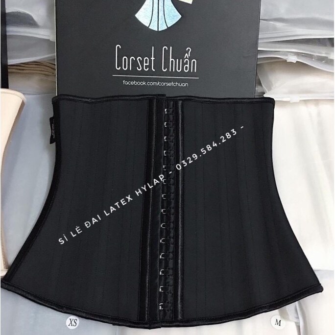 Đai Nịt Bụng corset latex giảm mỡ bụng siết eo 25 xương, Gen nịt bụng latex định hình sau sinh