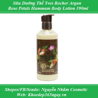 Sữa Dưỡng Thể Yves Rocher Argan Rose Petals Hammam Body Lotion 390ml