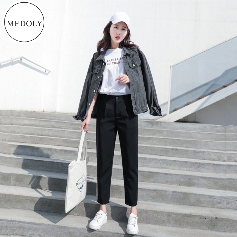 Quần Tây Công Sở Nữ Lưng Cao Dáng Mặc Siêu Xinh - Chất Vải Tuyết Mưa | BigBuy360 - bigbuy360.vn