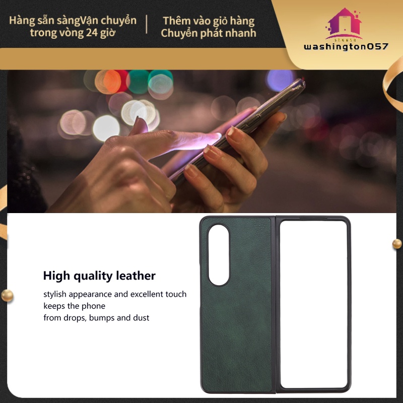 Bao da điện thoại nắp gập chống trầy chống bụi tùy chọn màu sắc dành cho Galaxy Z FOLD 4