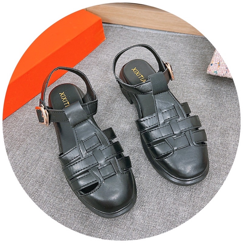 Bán sỉ-Sandal học sinh, sandal rọ da mềm siêu xinh