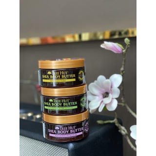 Bơ dưỡng thể Tree Hut Shea Body Butter 198gr- se khít lỗ chân lông, giảm dầu nhờn sáng da
