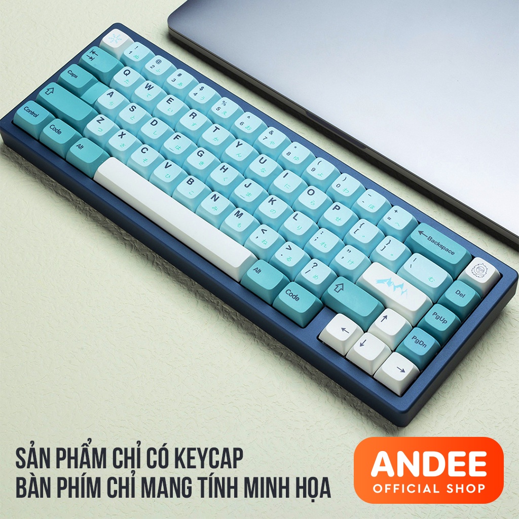 Keycap XDA Iceberg song ngữ dễ thương cho bàn phím cơ