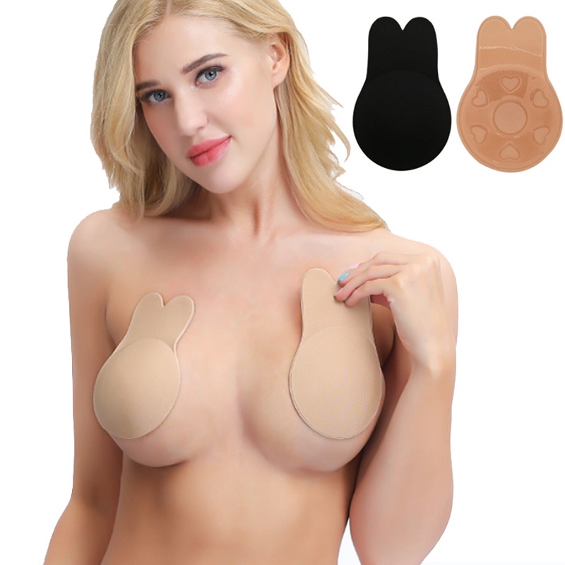 Bộ 2 Miếng Dán Ngực Silicone Nâng Ngực Không Dây