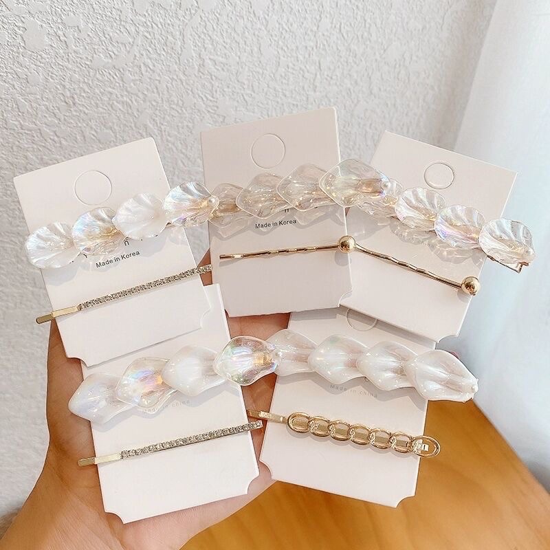 Sét kẹp hoa Lan Trắng 🌷