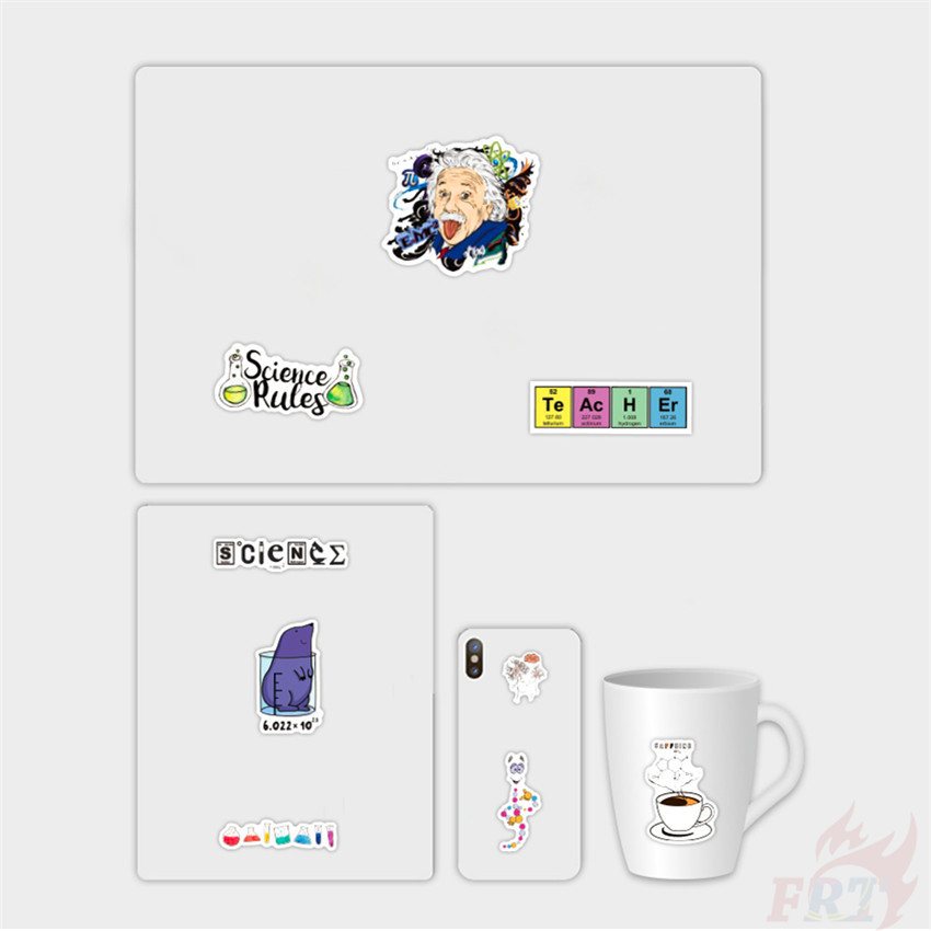 ❉ Fun Science &amp; Chemistry Laboratory Series 04 Einstein Equation Stickers ❉ 50Pcs/Set Fashion DIY Waterproof Decals Doodle Stickers