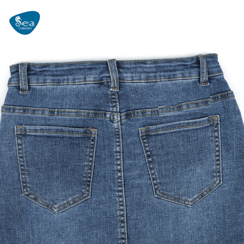 Váy Jean Nữ Sea Collection 2 lớp phối rách cá tính 8881