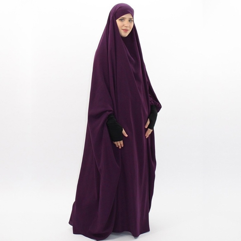 Xiangbao Đầm Hồi Giáo Một Mảnh Che Phủ Toàn Diện Cho Nữ Lễ Hội Eid Jilbab Qua Đầu Abaya Kaftan Dubai
