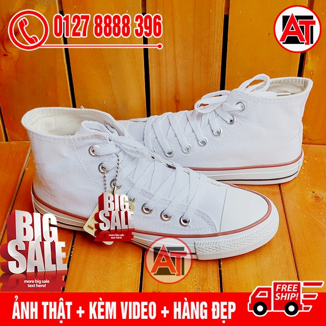 [KÈM HỘP HÃNG] Giày Thể Thao CV Chuck 2 Trắng Cổ Cao Nam Nữ