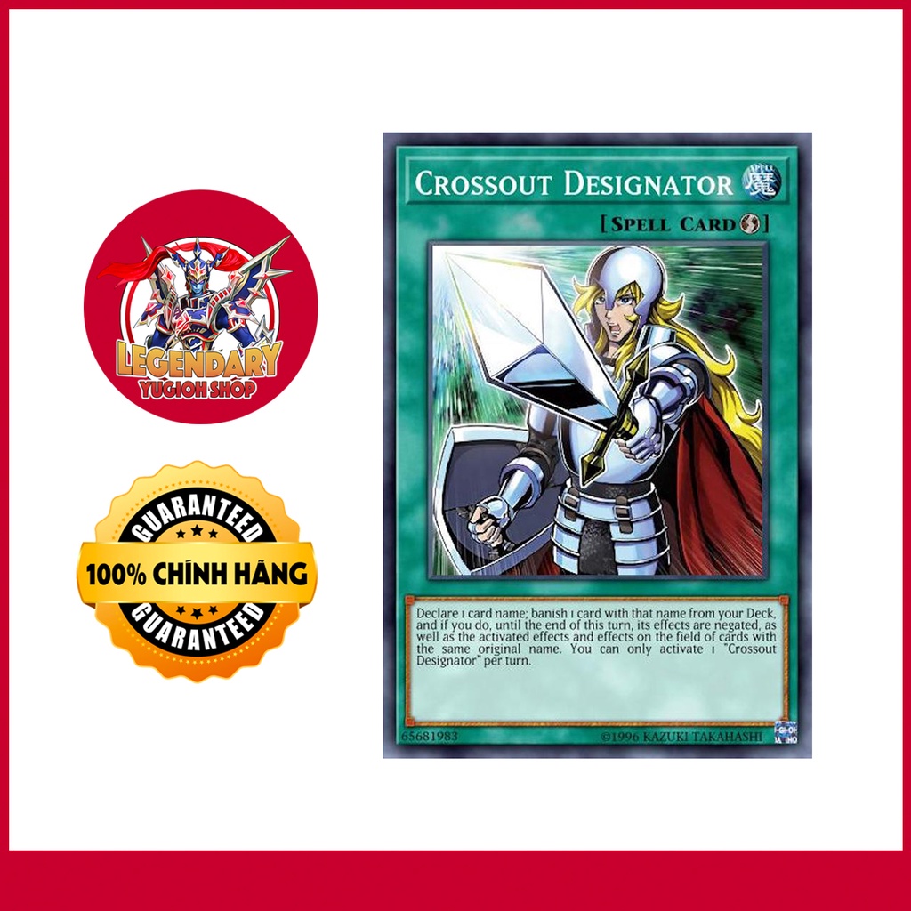 Thẻ Bài Yugioh Chính Hãng] Crossout Designator - Chỉ Kiếm