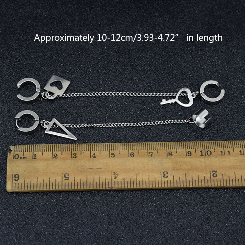 Khuyên tai phối chuỗi xích thời trang cá tính cho nữ