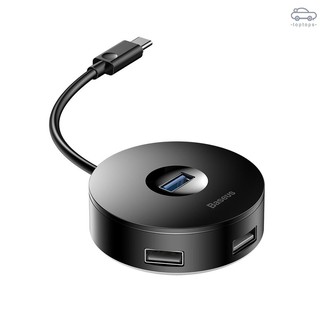 Top xiaomi baseus usb hub 1 * micro usb + 4 usb ports plug hub converter and use for laptop mobile phone tablet usb lamp