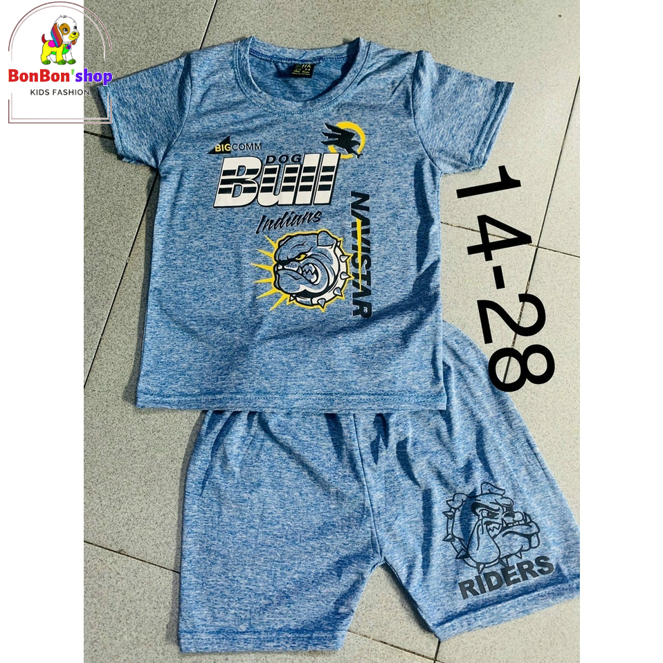 Bộ cọc tay thun lạnh cho bé trai mát lạnh, size 18-25kg, TL01