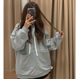 Áo hoodie form rộng, áo khoác thun nỉ nữ cực đẹp 2 TÚI TRƯỚC - Korean Impress Shop