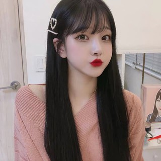 [003] Tóc Giả Thẳng Dài Màu Đen