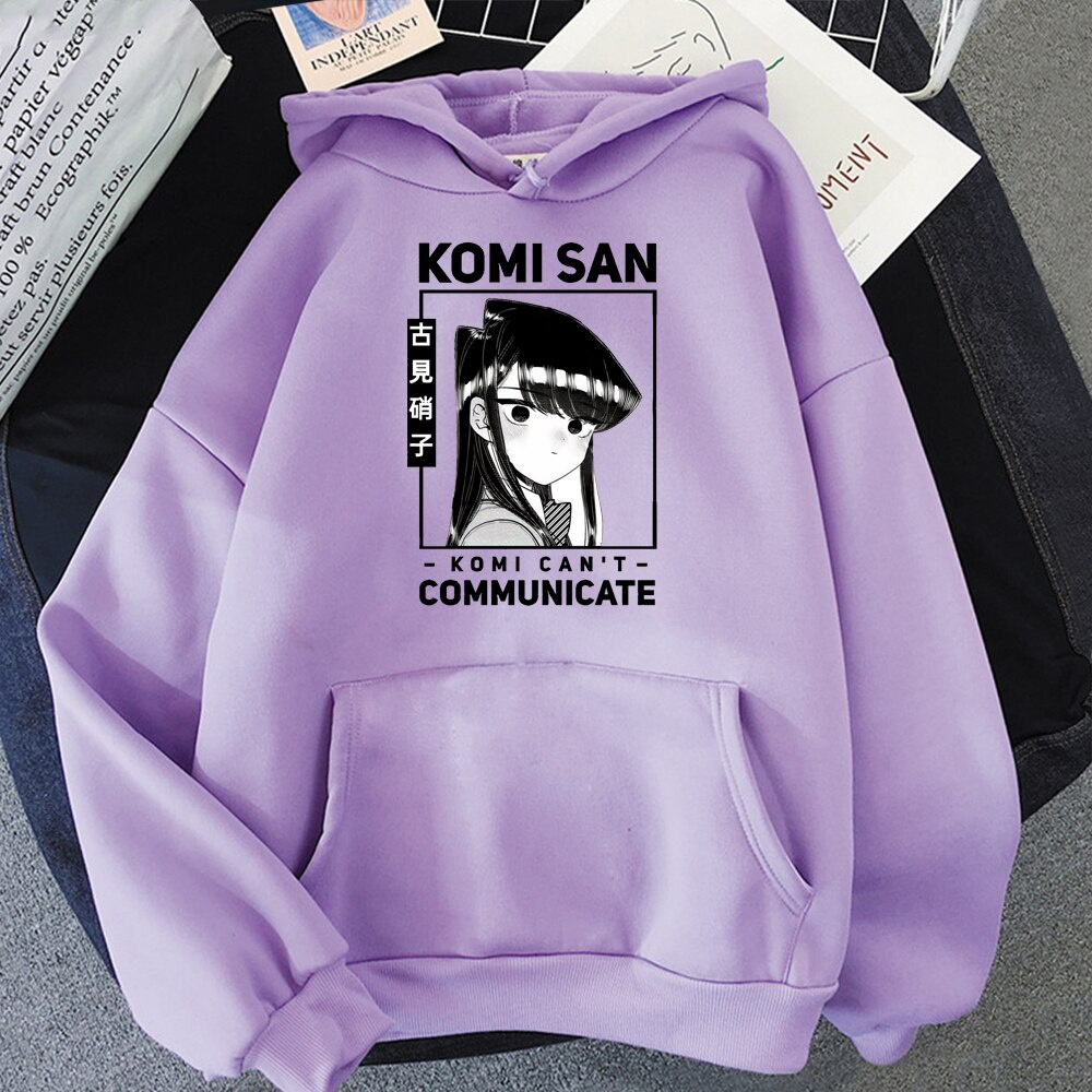 Bông Tai Kẹp Hoạt Hình Komi Không Thể Giao Tiếp Khoác Hoodie Nam Dạo Phố Shouko Komi omi-San Wa Comyushou Desu Cao Cấp
