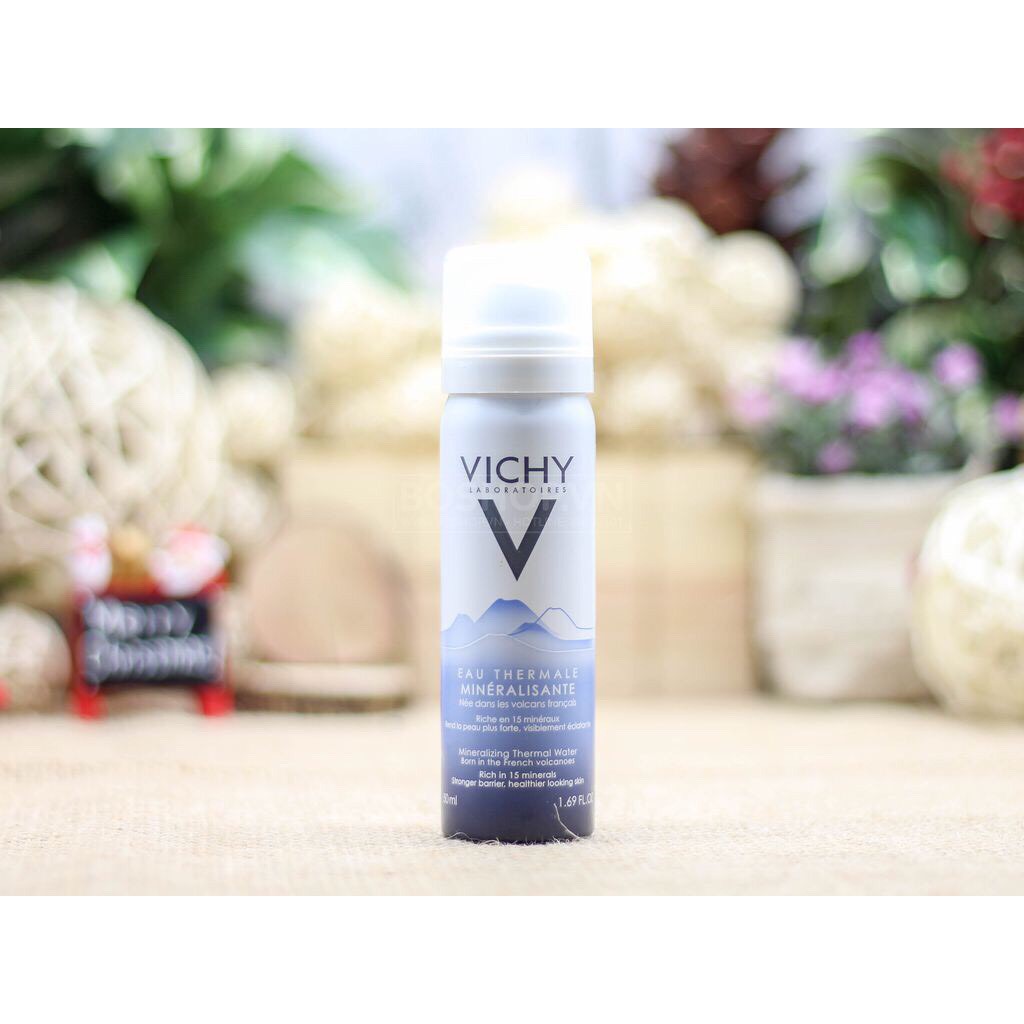 (CHÍNH HÃNG) VICHY Xịt khoáng dưỡng da Vichy Mineralizing Thermal Water 50ml