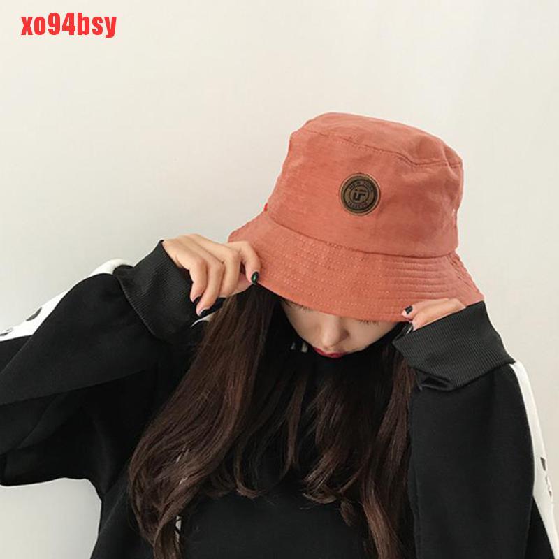 [xo94bsy]New Embroidery Letter Fashion Outdoor Leisure Fisherman Women Cap Men Bucket Hat